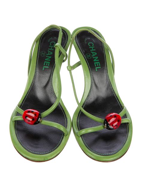 chanel lady bug shoes|Chanel Ladybug Slingback Sandals .